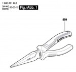 Bosch 1 600 A01 6LB --- Flat-Nose Pliers Spare Parts